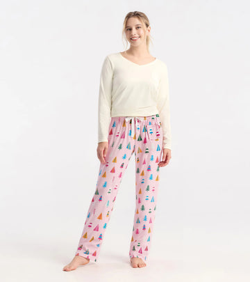 Little Blue House Colourful Holiday Trees PJ Pants in a Bag
